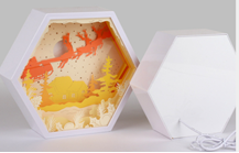 Special shape frame papercut light box