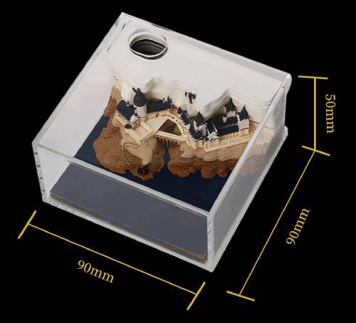 the size of harry potter 3d memo pad
