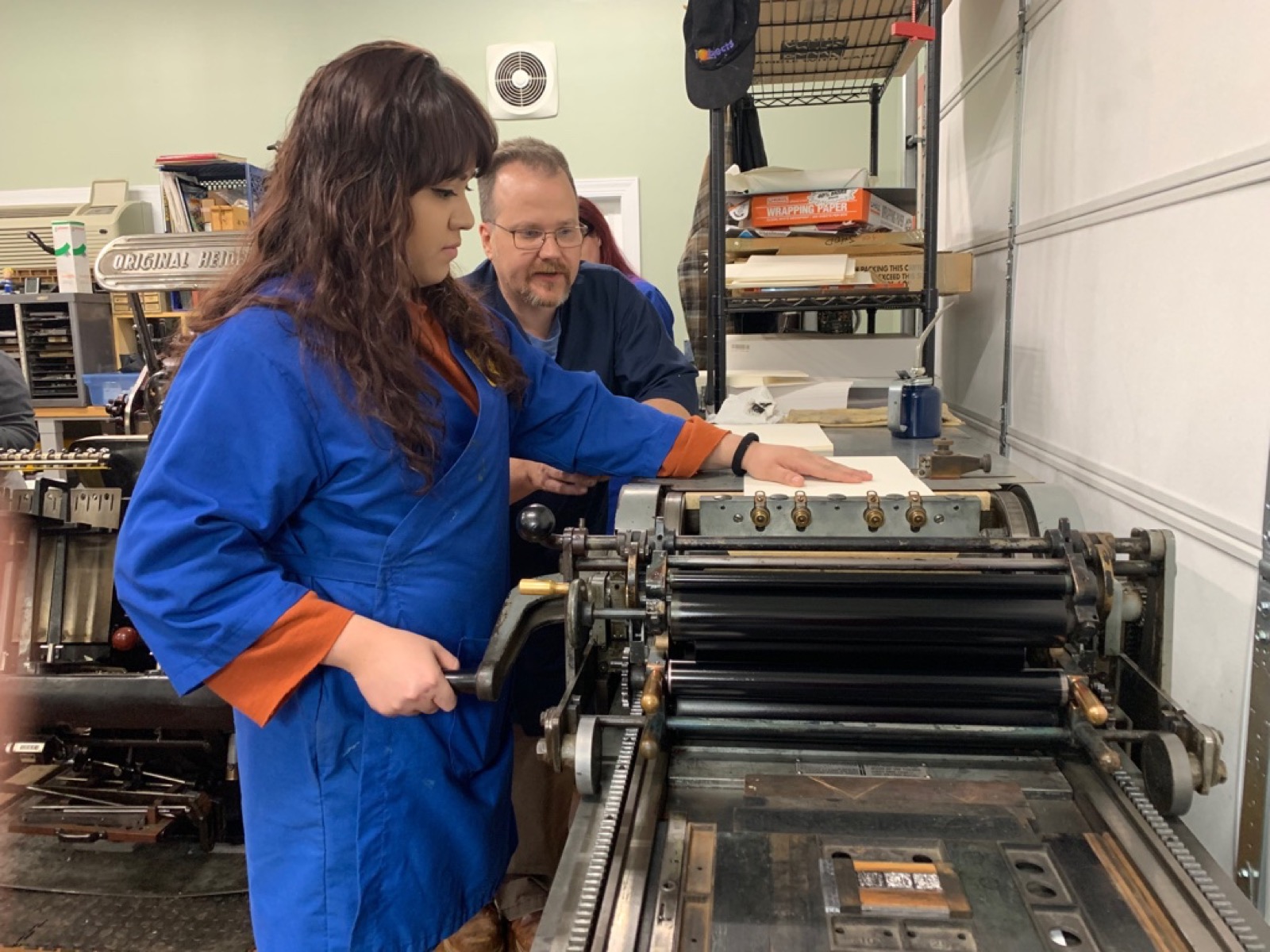 Sample making and production in workshop